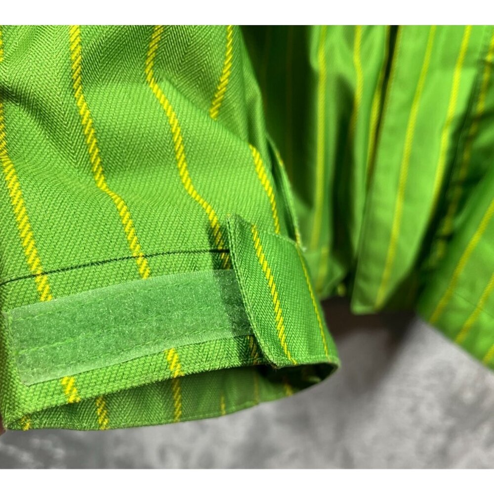 BURTON Jacket Mens Size Small Green DryRide Striped Hooded Insulated Waterproof - Picture 14 of 16